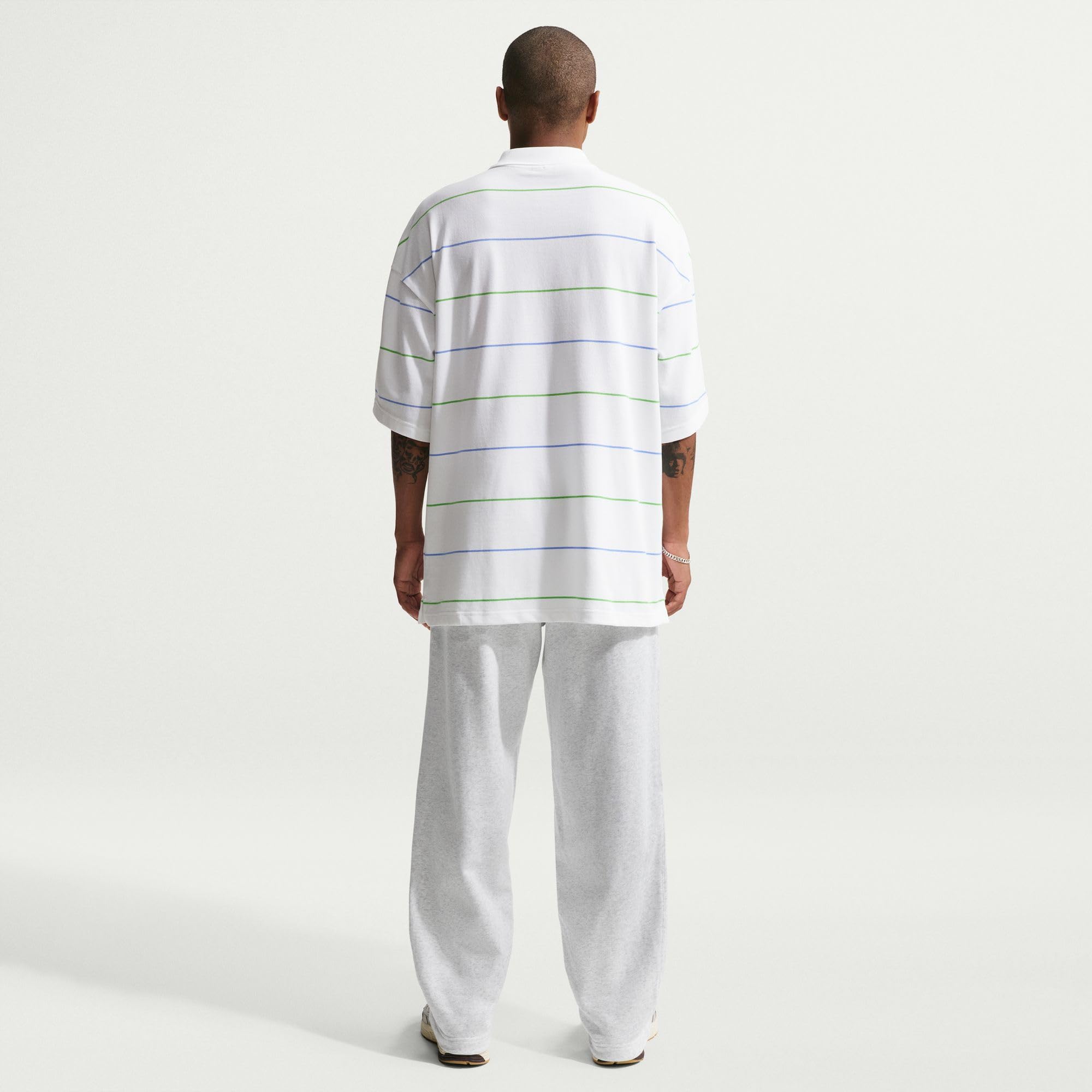 Nike Nike Sportswear Club Polo Oversize A Rayas - Hombre Polo Oversize Hombre