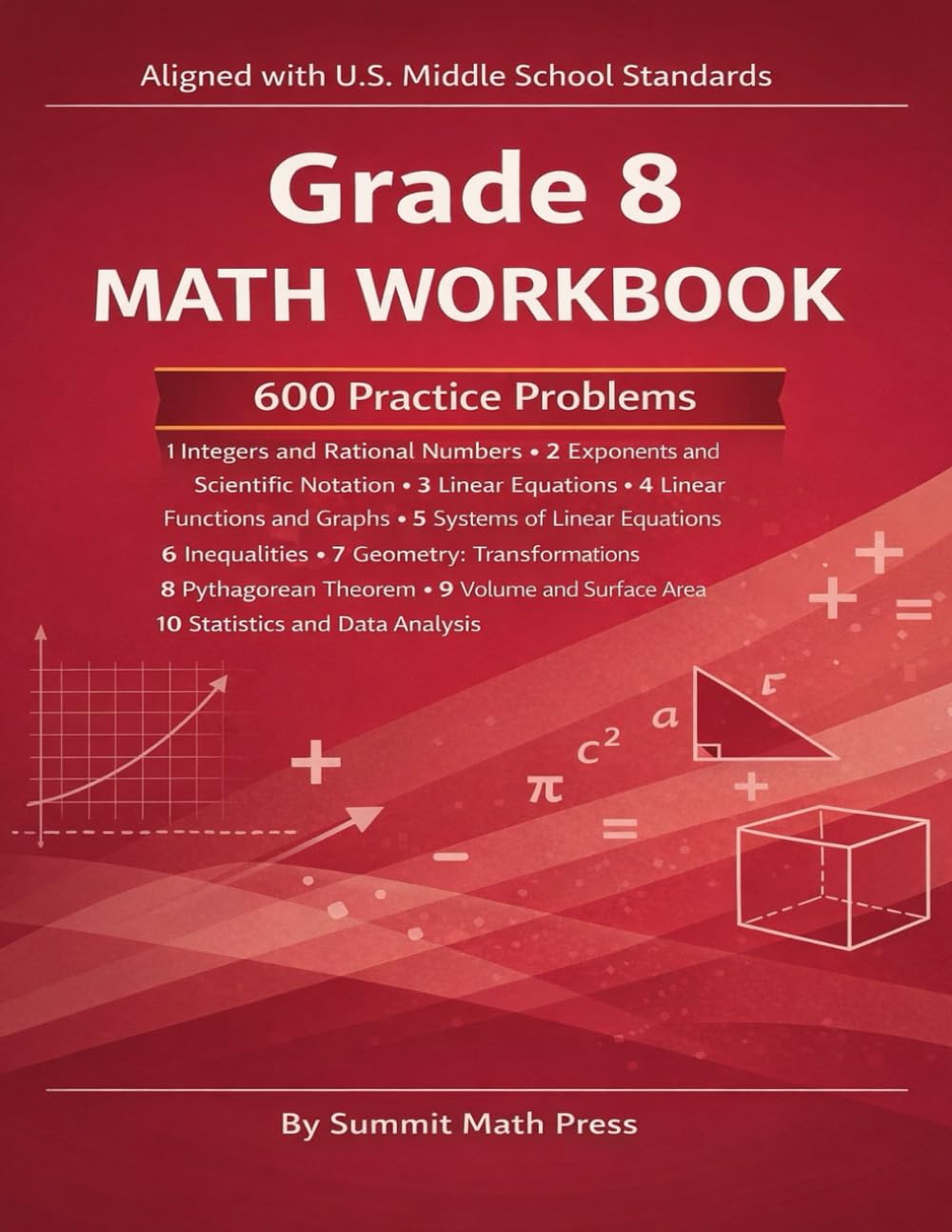 Grade 8 Math Workbook: Comprehensive Practice for Middle School Mathematics