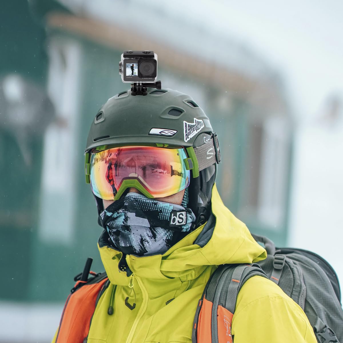 PRIXTON Caméra Sportive Multisport DV670, Caméra Vidéo avec Résolution 4K, Double Écran, WiFi et Application Mobile, Stabilisateur Optique, Étanche