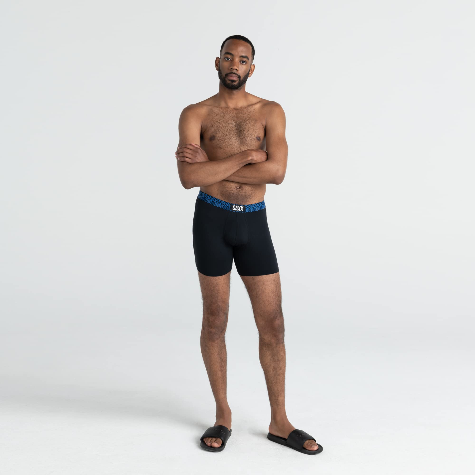 Saxx Underwear Herrenunterwäsche - Vibe Boxershorts mit integriertem Ballpark Pouch-Unterstützung – Unterwäsche für Herren – 2er Packung, Core