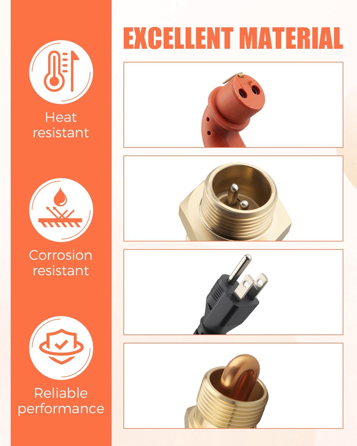 70000-73274 Block Heater Kit Fit for Kubota B26 B20 B1550 B1700 B1750 B2100 B2620 B3030 B6200 B7200 Tractor Models Replace 70000-91510 70090-32477 70090-32475