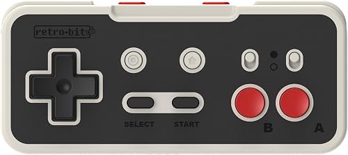 Retro-Bit Origin8 2.4 GHz Wireless Controller For Nintendo Switch & NES - USB & NES receivers included - Classic Grey