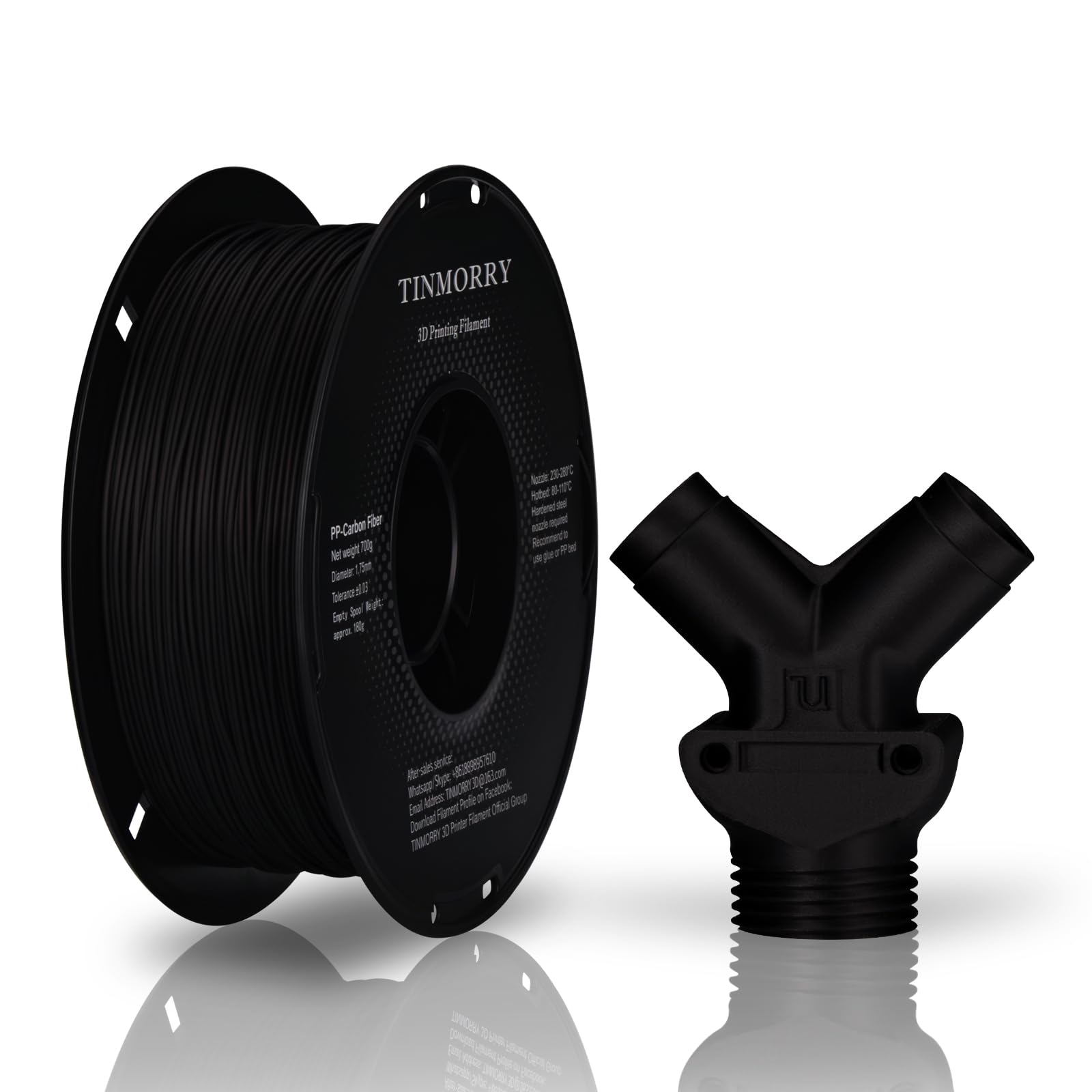filamento 3d carbonio fibra compatibile bambu 700g mattinero