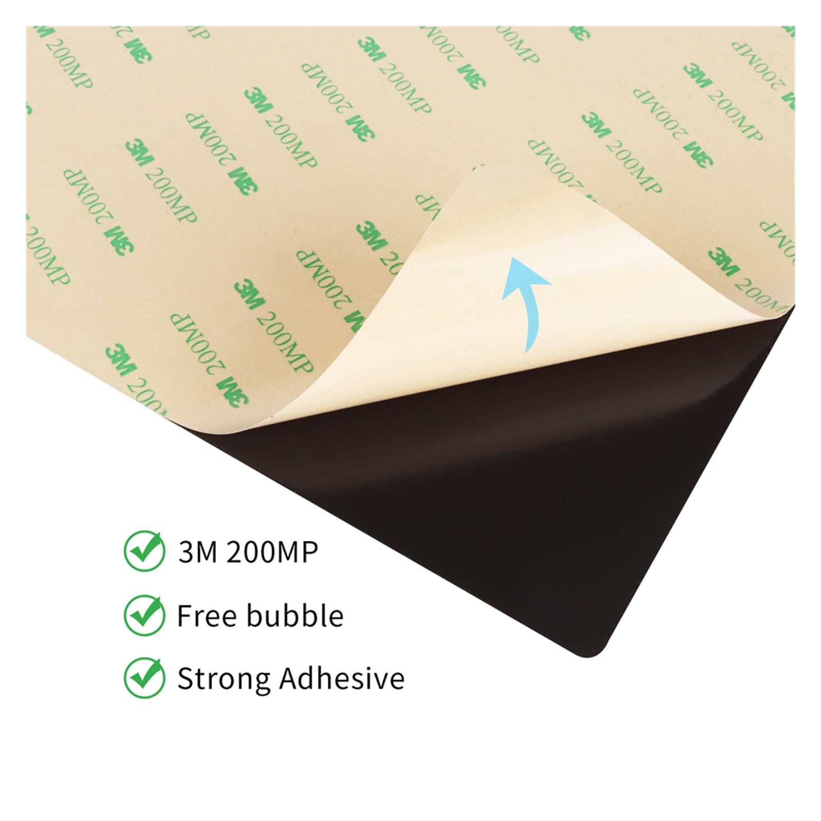 Magnetic Base With Adhersive 350/310/300/235/220/180mm Sticker Build Plate Tape For 3D Printer Platform Bed Ender 3 Voron(300x300mm)