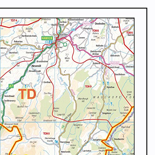Carte code postal S15 Écosse du Sud-Ouest pour décoration murale - 2