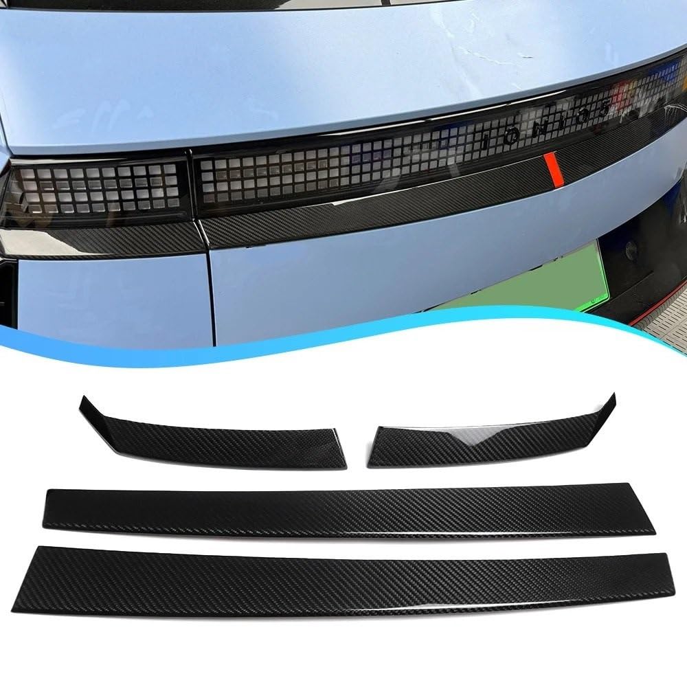 Uniwersalny spoiler Do Hyundai Ioniq 5 NE N SE 2022-2025 | Włókno węglowe Tylny Dokładka przedniego zderzaka