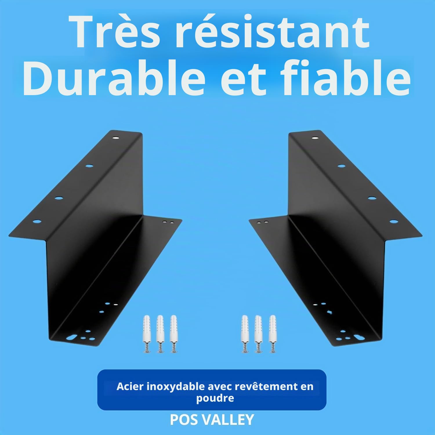 Tiroir caisse enregistreuse avec supports métalliques pour montage sous le comptoir - 4 billets/8 pièces (Euro) - 24 V RJ11/12 - 41 x 41 x 11 cm