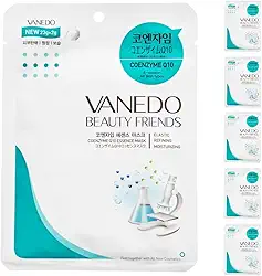 Kit 6 Unidades Máscara Hidratante Facial Coreana Beauty Friends - Coenzima Q10