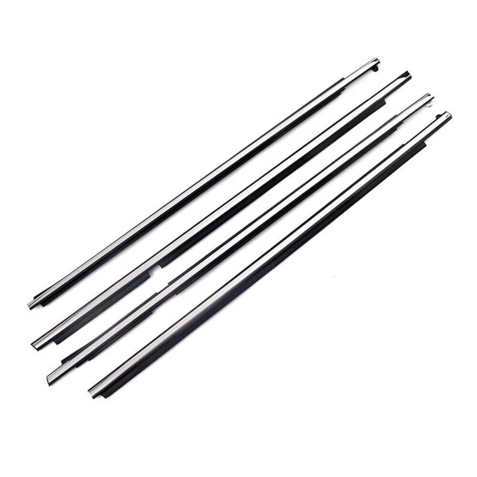 Glilar Chrome Automotive Window Seals Compatible With Toyota For Land For Cruiser Lc100 1998-2007 Car Outer Windows Rubber Weatherstrip Seal Belt Moulding Trim 75740-60030(Chrome)