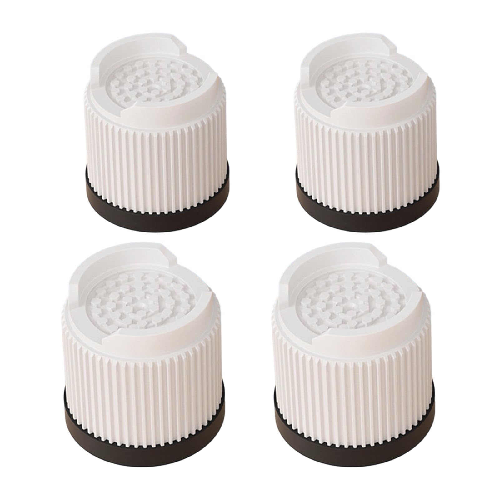 Zbiianxer White Height 5.1Cm 4 Count Adjustable Sofa Feet Raisers Anti Skid Quiet Technology Multiple Heights Selection Modern Homes Solution Upgrades Quiet Furniture Leg Extenders
