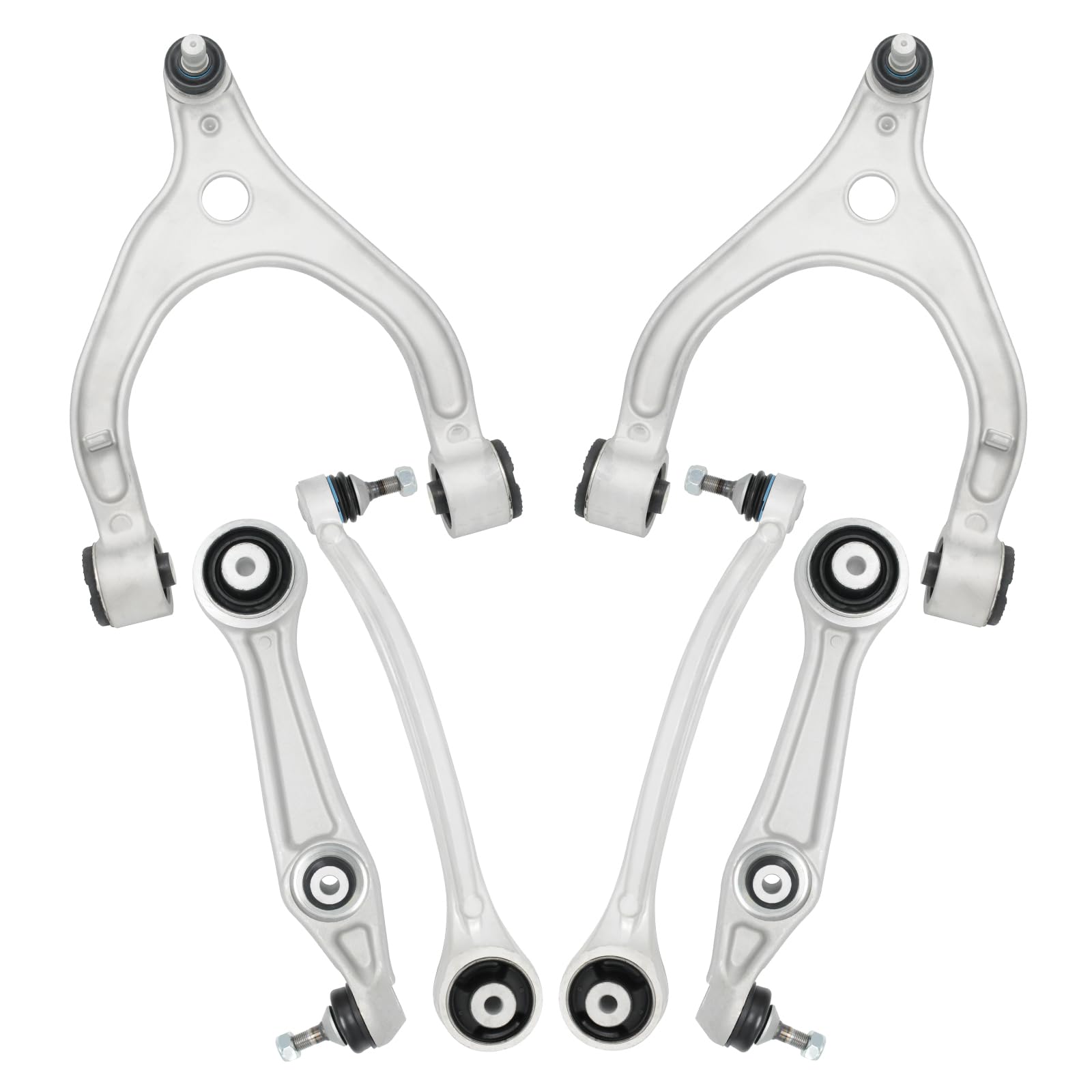 Photo 1 of HTRUIKEI Front Suspension Kit Compatible With Tesla Model X 2016 2017 2018 2019 2020 2021 2022 2023 Upper Lower Control Arms with Ball Joint-6pcs