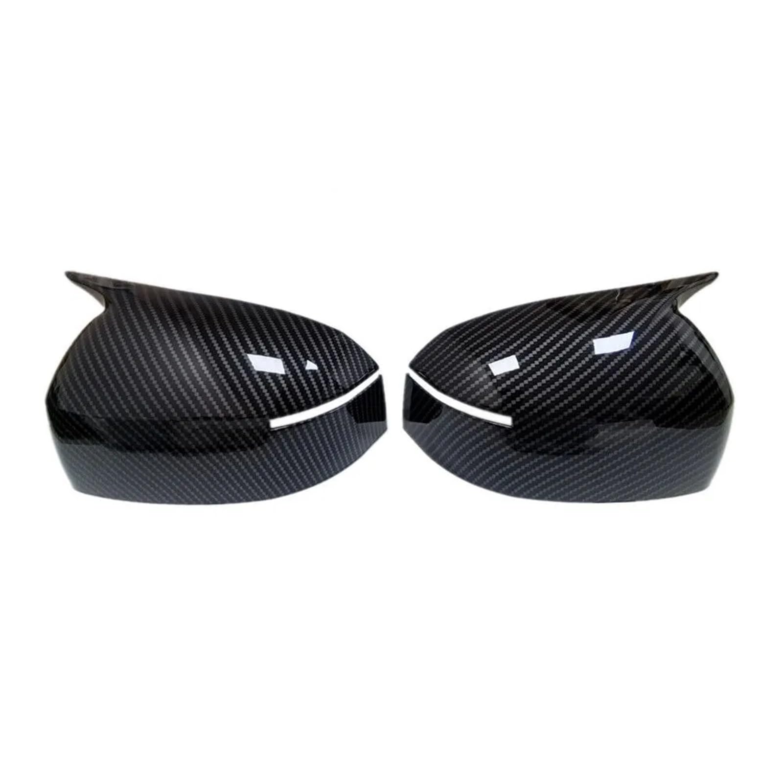 Rearview Side Mirror Covers Car Sticker Rearview Side Mirror Cover Wing Cap Exterior Door Rear View Case Trim for Hyundai for Santa Fe 2024 Mirrors Housing(Carbon Look)