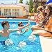 Honoson 6 Pack Water Pool Basketball Swimming Pool Rubber Waterproof Basketball for Summer Lake Party Favors(8 Inch,Water Blue)
