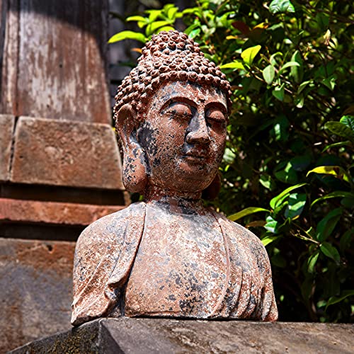 Estatua de Buda para Decoración en Casa 16.2 pulg miniatura 2