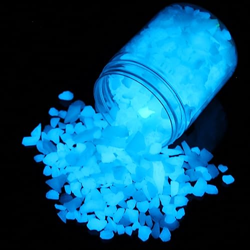 Grava que brilla en la oscuridad, arena de grava de acuario para pecera, rocas de grava decorativas, piedras de grava de acuario para decoración del