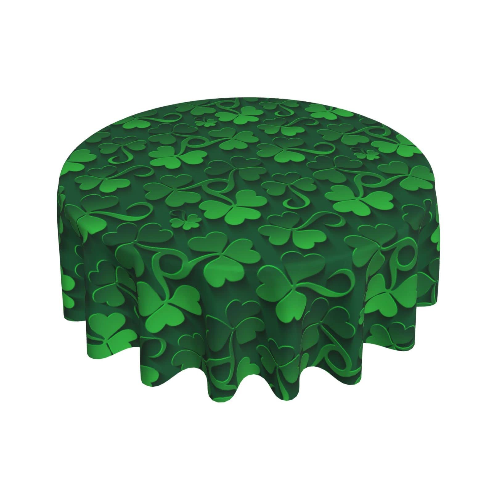 Nappe ronde de St Patrick anti-poussière pour protéger votre table