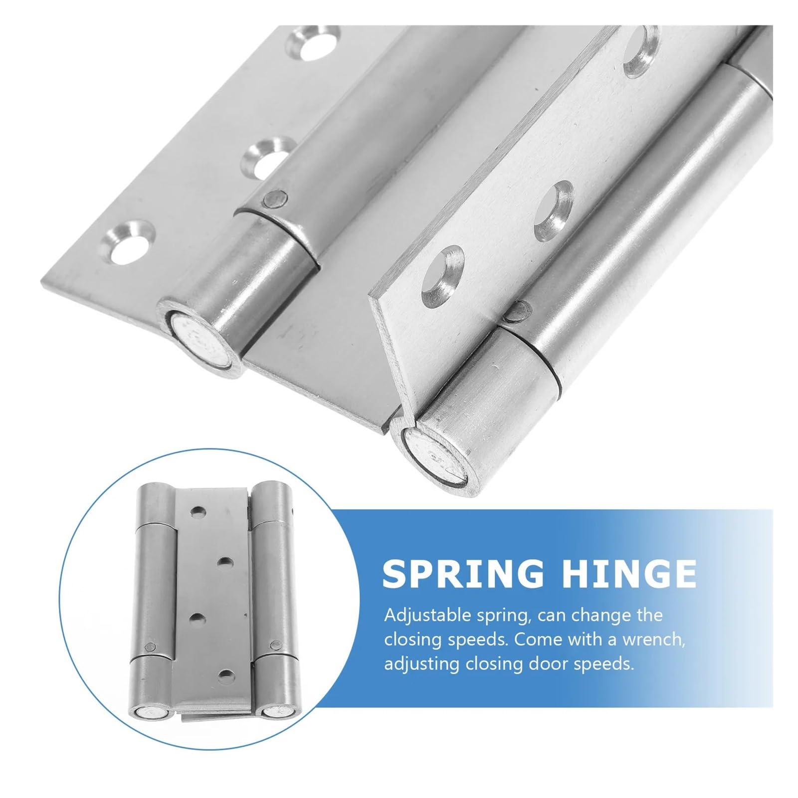 Cerniere A Molla A Doppia Azione Cerniere a molla in acciaio inossidabile for porte a chiusura automatica da 4 pollici Doppia azione resistente for mobili garage esterni