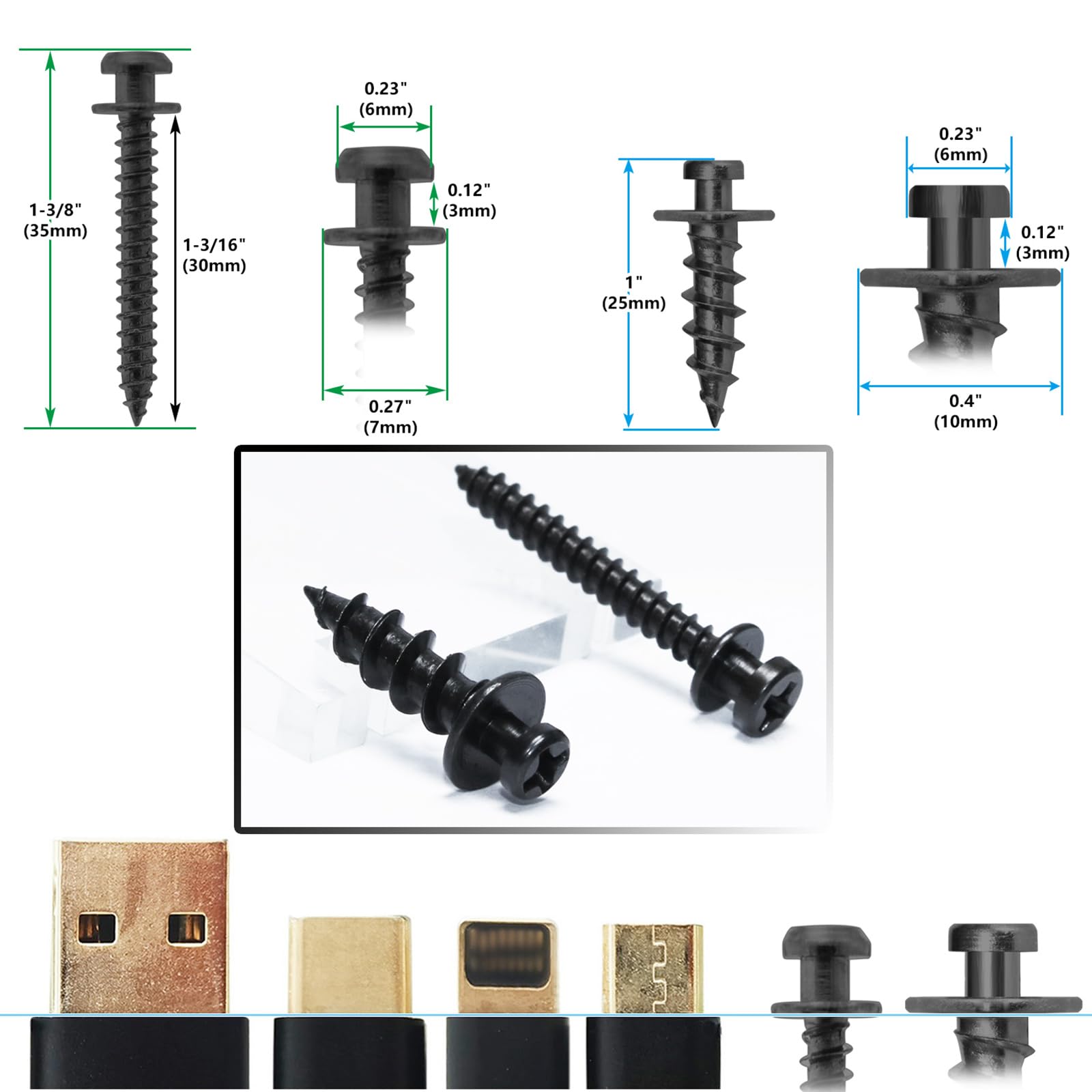 laffeya Bear Claw Picture Hanging Screws, for Picture Frames & Clock & Mirror with frame & Various Wall Decor - Image 2