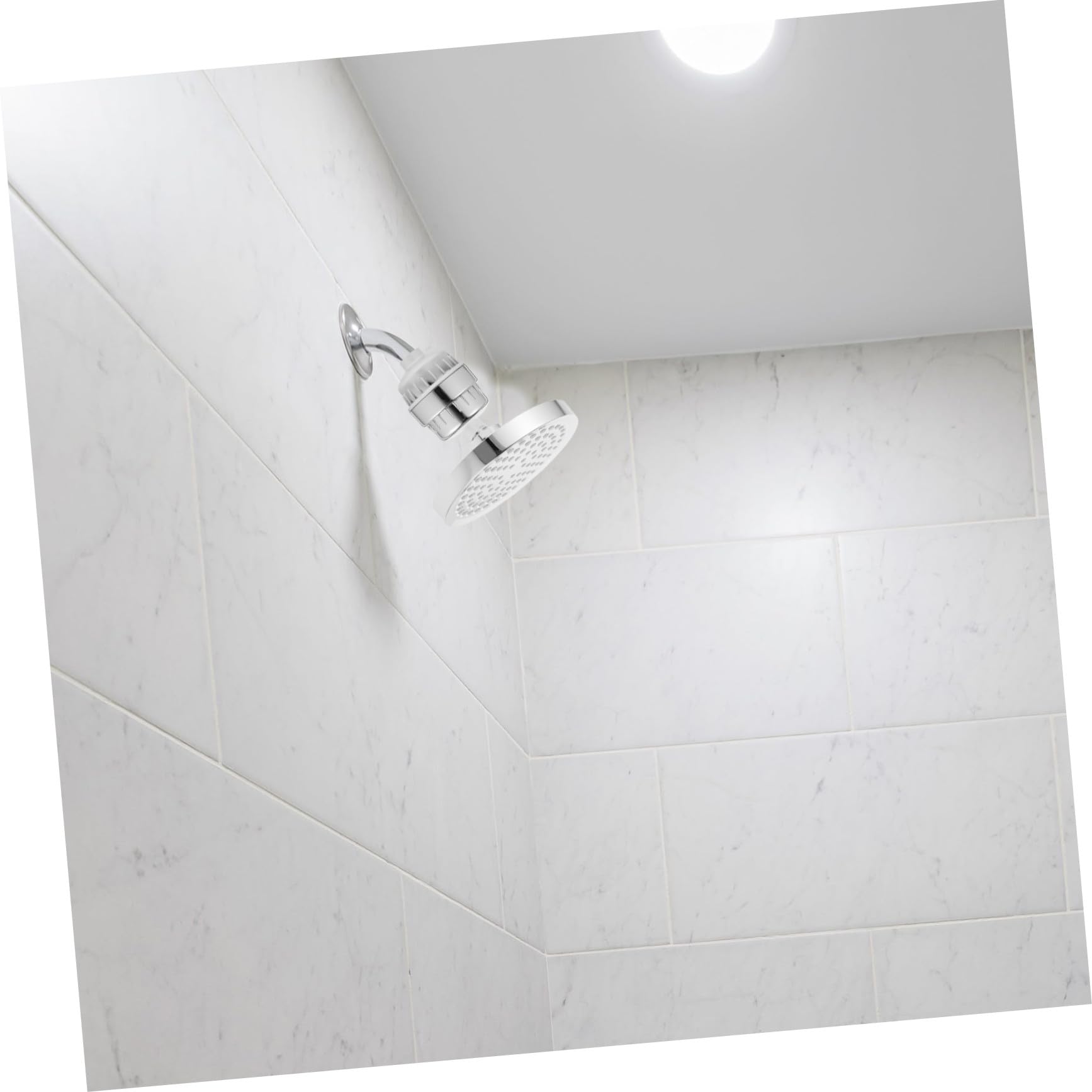 Filtro dell'acqua rotante ad alta pressione e addolcitore per acqua dura, purificatore per bagno migliora l'esperienza della doccia riduce le incrostazioni e migliora la salute della pelle