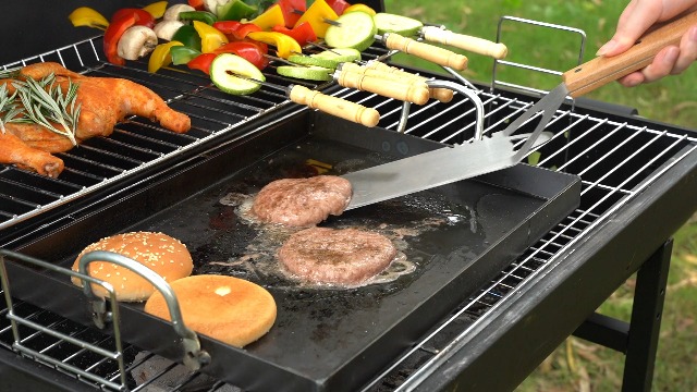 Kit para Hamburguesas con Prensa y Accesorios de Acero miniatura 7