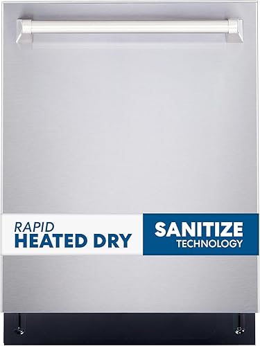 COSMO COS-DIS6502 - Lavavajillas de acero inoxidable resistente a las huellas dactilares, con bañera de acero inoxidable