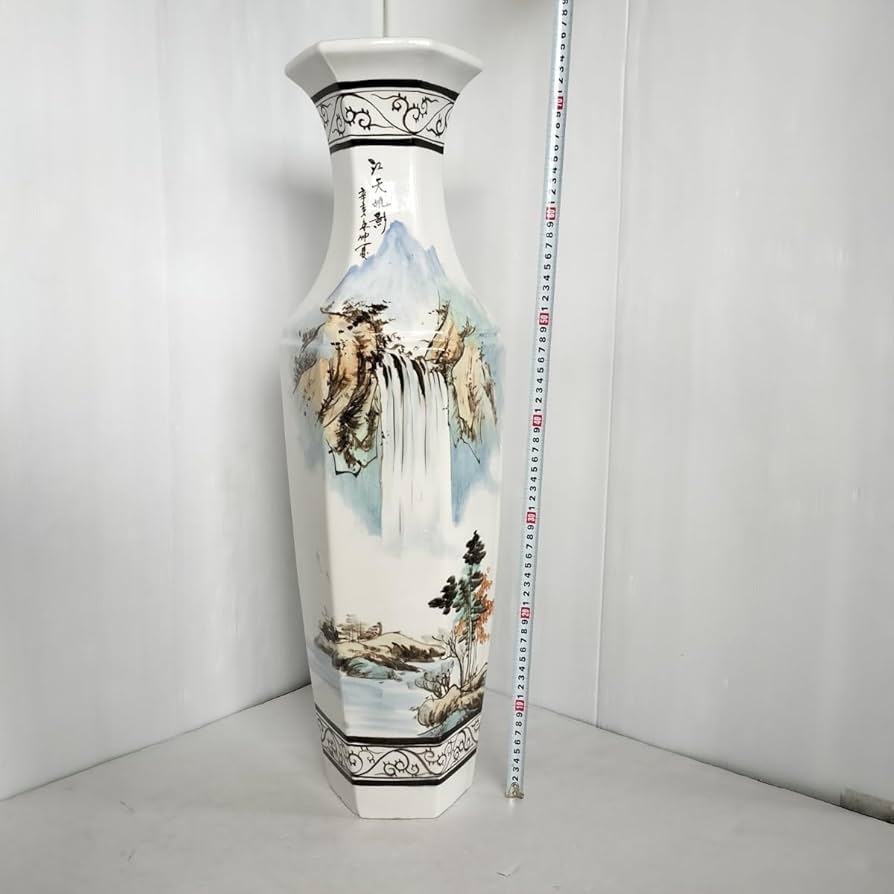 Amazon.co.jp: 中国陶器大壺「江天帆影辛亥年仲夏」中山出品（高