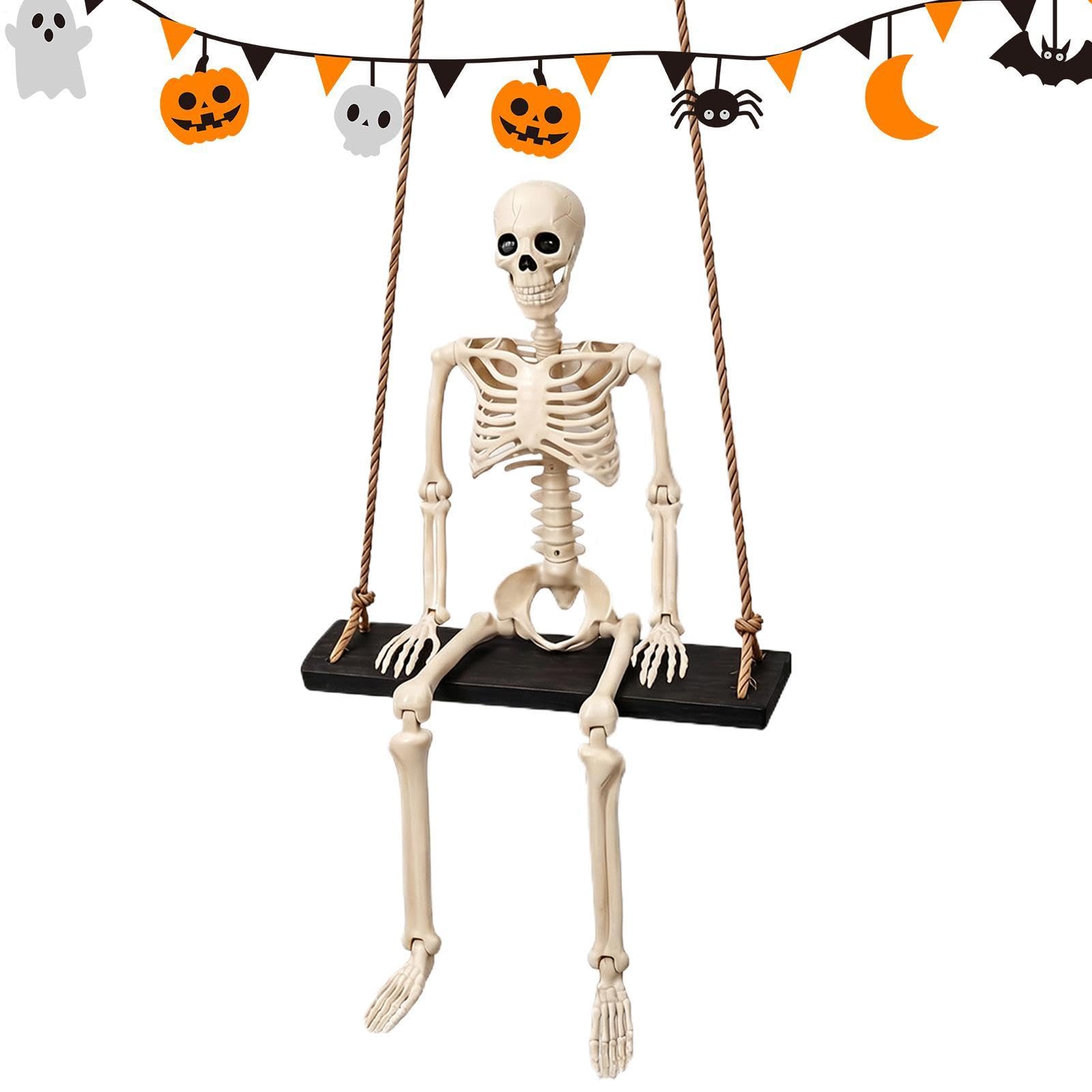 Scheletro Dondolante Di Halloween Decorazione Scheletro Oscillante Esterno
