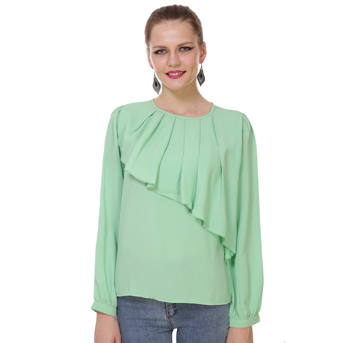 Jollify Women's American Crepe Full Sleev Top