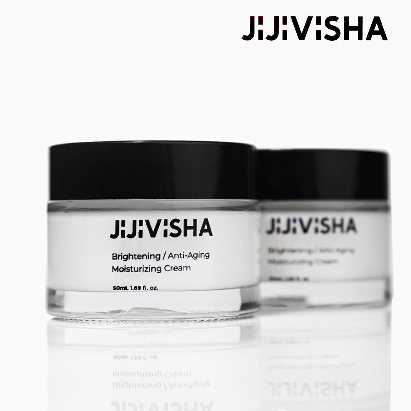 Jijivisha Brightening Anti-Aging Moisturizing Cream, Skin Renewal Formula, Reduces Redness, Flaking & Dryness - Image 3