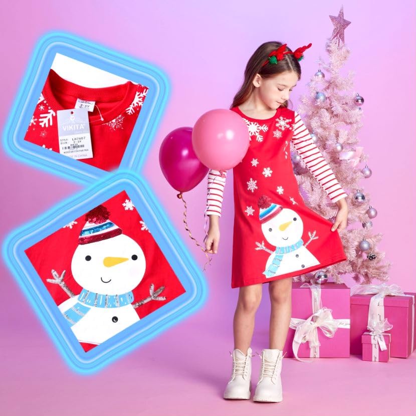 VIKITA Girls Winter Tutu Dress & Tights LH7607+F5006-6T3