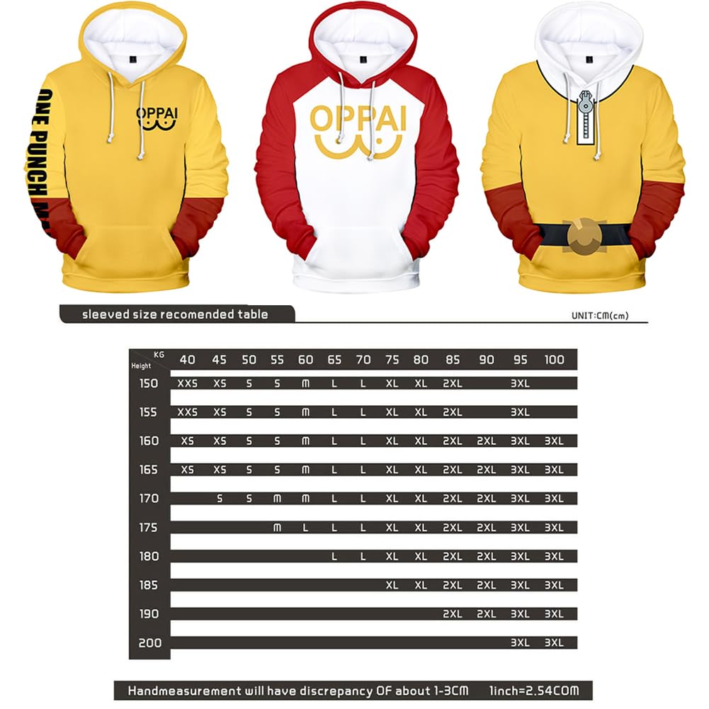 Saitama Sweat à capuche Genos Anime 3D imprimé ample pull avec capuche sweat à capuche sweat à capuche unisexe Anime périphérique cadeaux, XXS-4XL