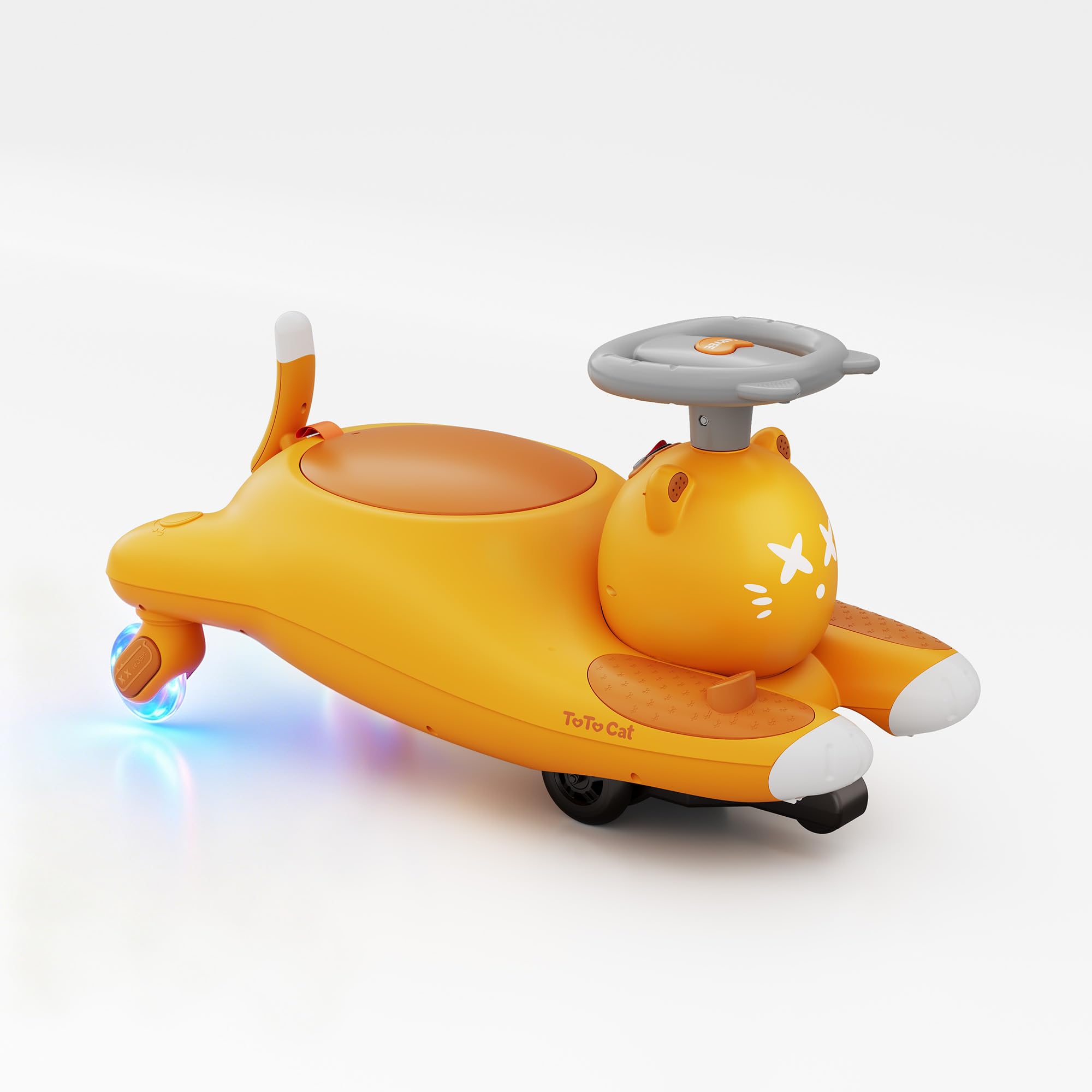 Elektrisches Wackelauto, TwistCar mit Pedalen, Kinder Elektroauto 2-in-1-Schaukelauto, 2 Geschwindigkeiten, Akku 6V, Kippschutz, blinkende Räder, Bluetooth, ab 3 Jahren, Belastbarkeit bis 68 kg Spielzeug