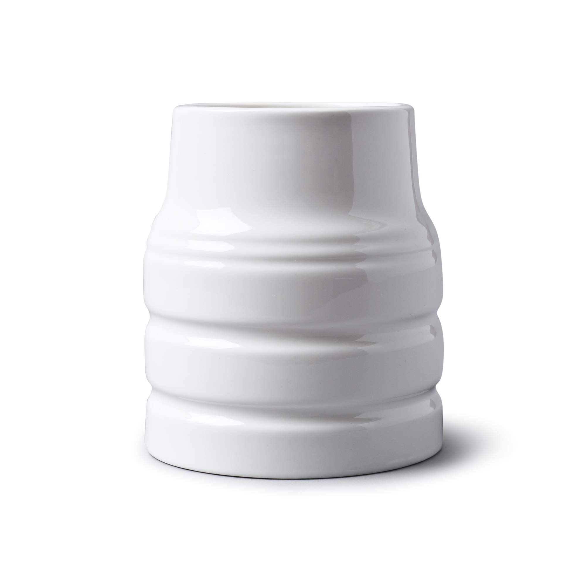 WM Bartleet & Sons 1750 Traditional Porcelain Large Classic Churn Style Utensil Storage Pot 16cm – White, One Size