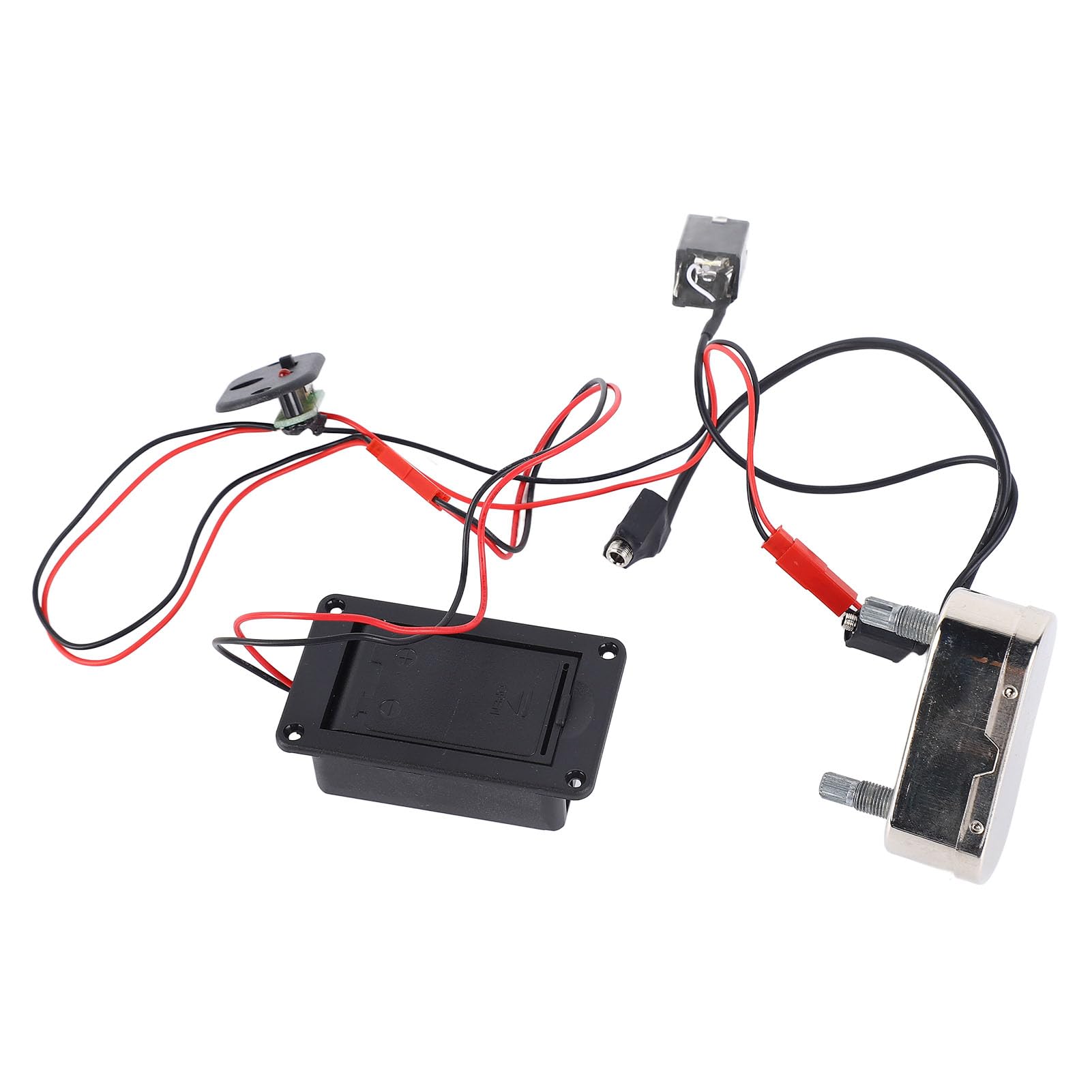 WALFRONT Micro pour Violoncelle, Micro pour Violoncelle avec Préamplificateur EQ, Accessoire pour électrique Haute sensibilité et Faible Bruit pour Musiciens de Taille 4/4 3/