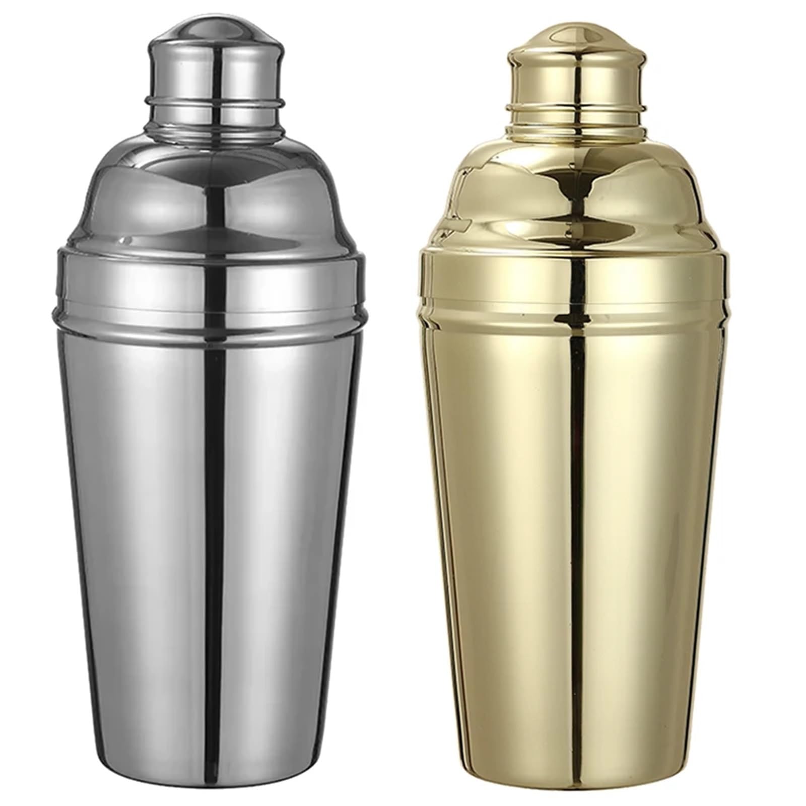 Shakers à Cocktails Shaker Extra Large 61oz-1,8l-304 en Acier Inoxydable, mélangeur à Cocktail, Style vin, Accessoire d'outils de Bar de fête Cocktail Shaker Kit(Gunmetal Black)