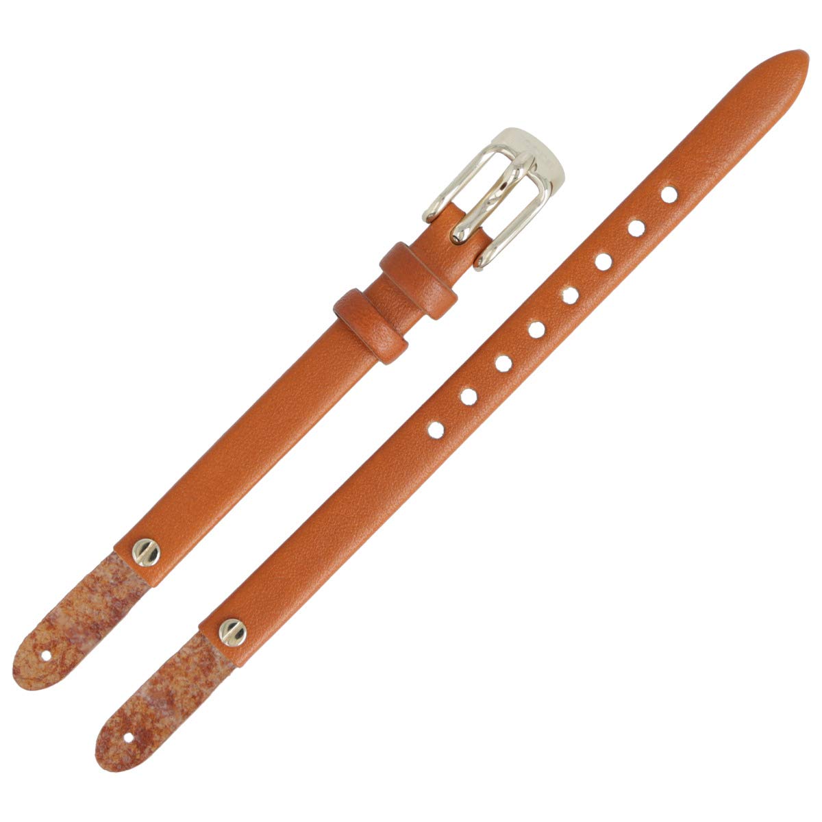 Fossil - Bracelet de montre en cuir lisse Marron 8 mm - ES-4000 | LB-ES4000