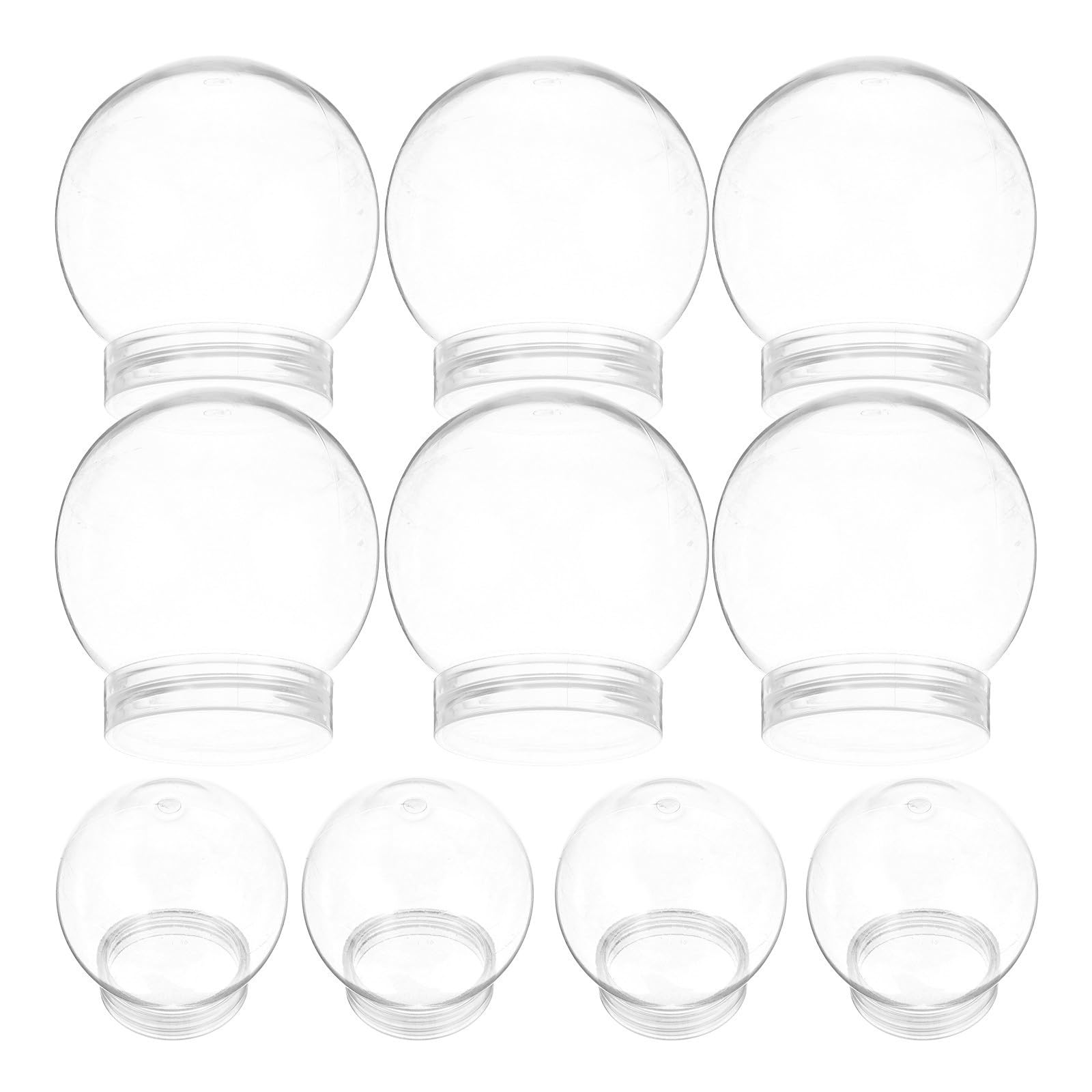 Globo de nieve irrompible COHEALI transparente de 270ml sin fugas para DIY