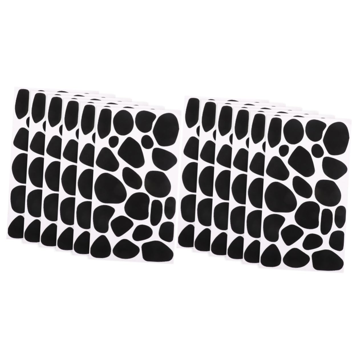 Hohopeti 2sets Stickers for Walls Adhesive Wall Decals DIY Decor Self-Adhesive Felt Sheets 6sheets*2