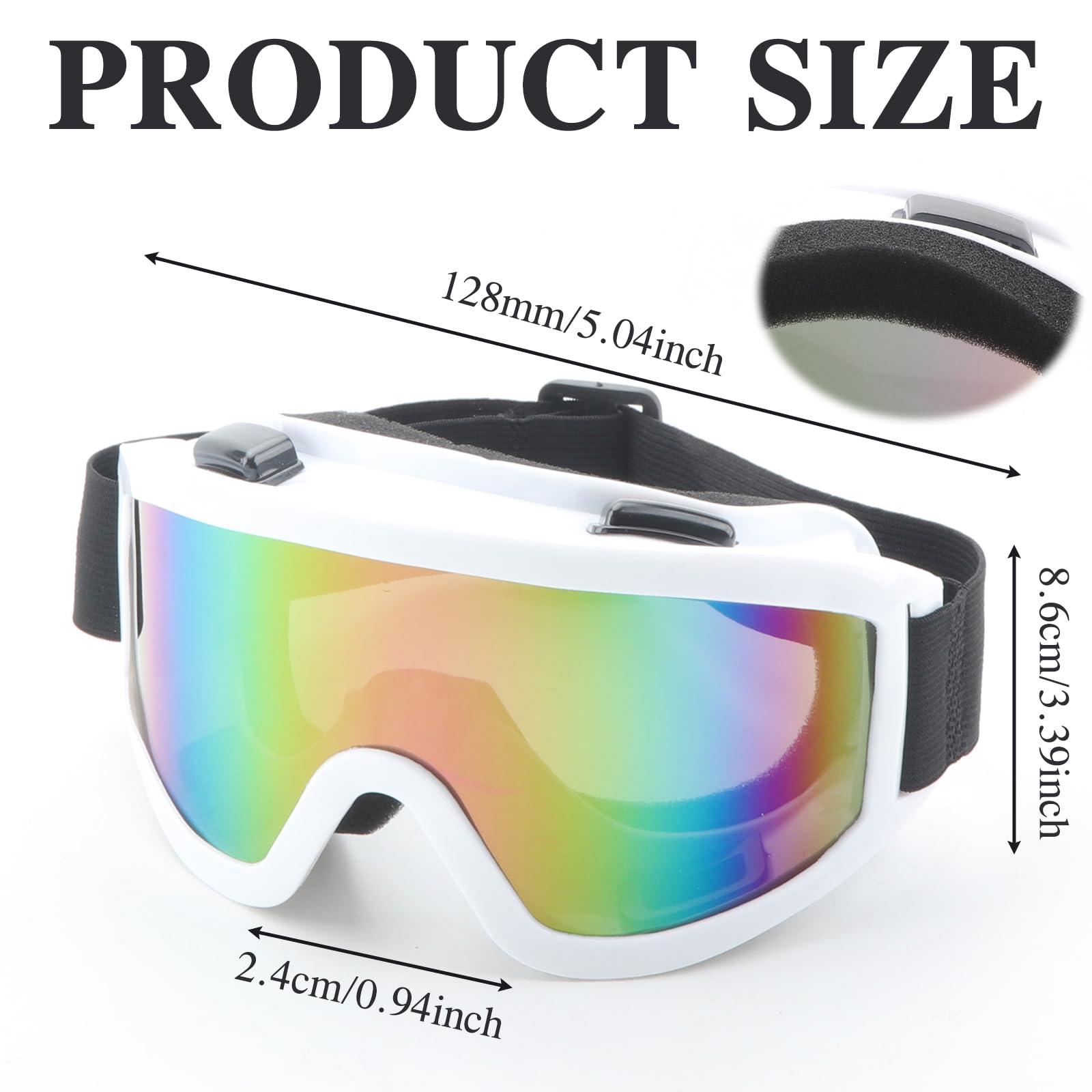 Gafas de esquí anti-niebla protección UV snowboard patinaje