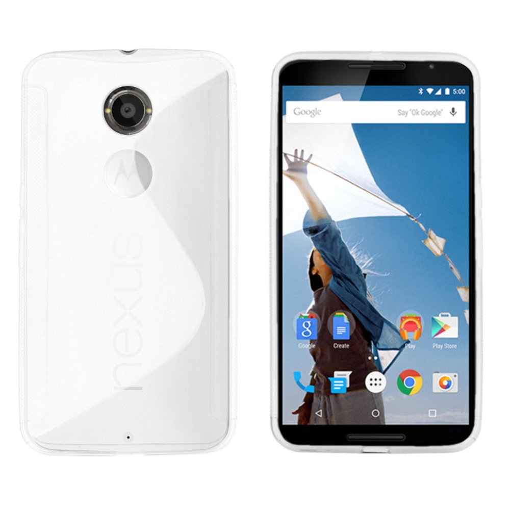 ebestStar - Cover Compatibile con Motorola Nexus 6, Nexus X Custodia Protezione S-Line Design Silicone Gel TPU Morbida e Sottile, Blu [ Apparecchio: 82.98 x 159.26 x 10.06mm, 5.96
