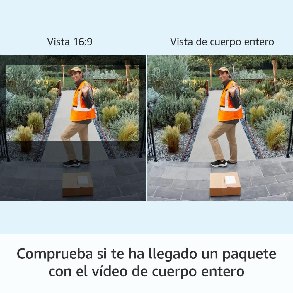 Ring Ring Amazon Battery Video Doorbell Plus | Wireless Video Doorbell with Full Body Video, 1536p HD, Color Night Vision, Wi-Fi, Self-Installation and Free Ring Protect 30 Days in use