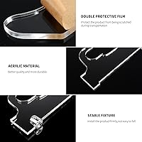 Vista 4 de Soporte de pared para katana de plexiglás transparente - (espadas no incluidas)