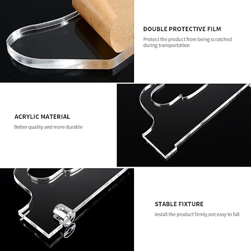 Miniatura 4 de Soporte de pared Katana - Soporte de espada de plexiglás transparente (espadas no incluidas)