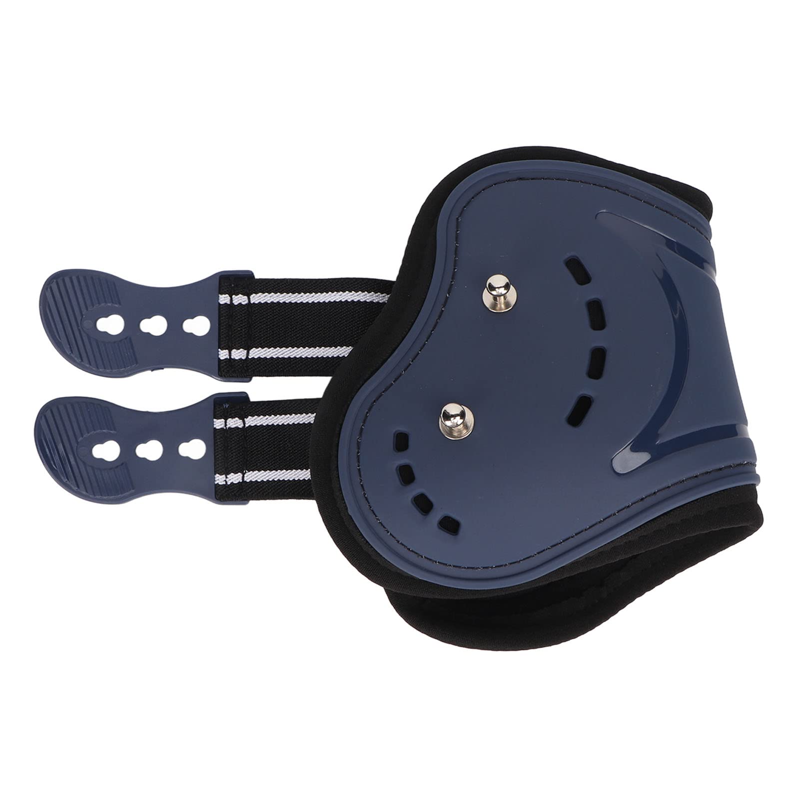 Parastinchi Cavalli Regolabili Aperti Anteriori in PU e Neoprene Traspiranti per Salto Blu Set da 4