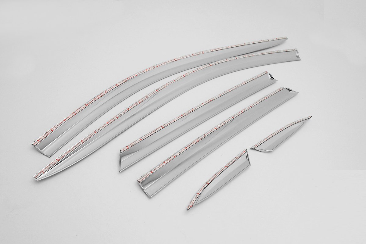 AUTOCLOVER TapeOn Rain Guards Window Visors 6 Pcs Set