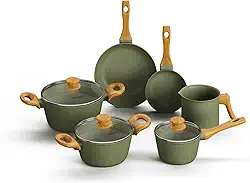 Mimo Style Conjunto de 6 Panelas Style Cook Esmeralda, Compatível com Fogão por Indução