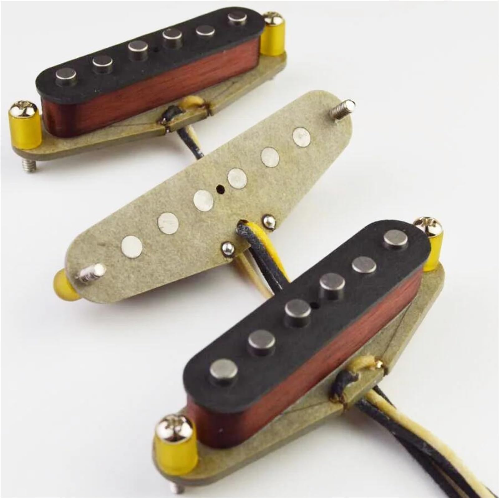 Gitara elektryczna Alnico 5 z pojedynczą cewką zwykły przetwornik Fibre Grey BaseVintage 1969 ręcznie robiona Przetwornik Części Gitary Elektrycznej