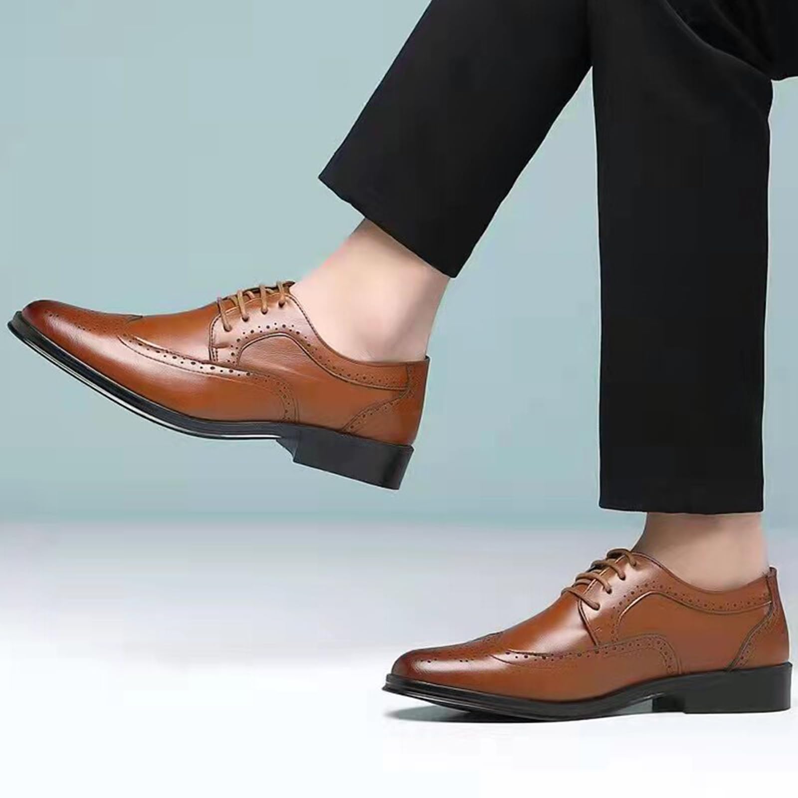 Scarpe Oxford Uomo Scarpe Brogue | Eleganti, Classiche, Resistenti, Stringate, Formale, Business, Commerciale, Formale