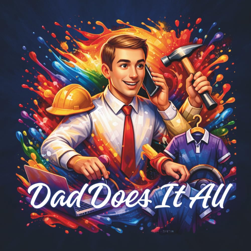 Dad Does It All: A Fun Coloring Book Celebrating Fathers, Careers, and Everyday Heroes for Kids