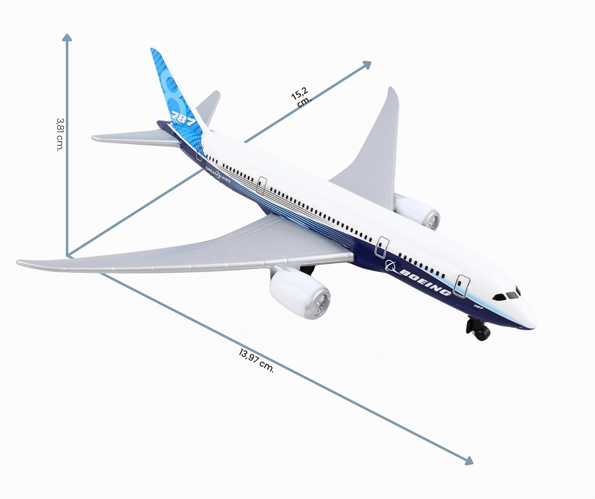 Herpa Toys Single Airplane Boeing B787, aeromodello giocattolo, scala ridotta, collezione, gioco, miniatura in plastica - per bambine di 3 anni!